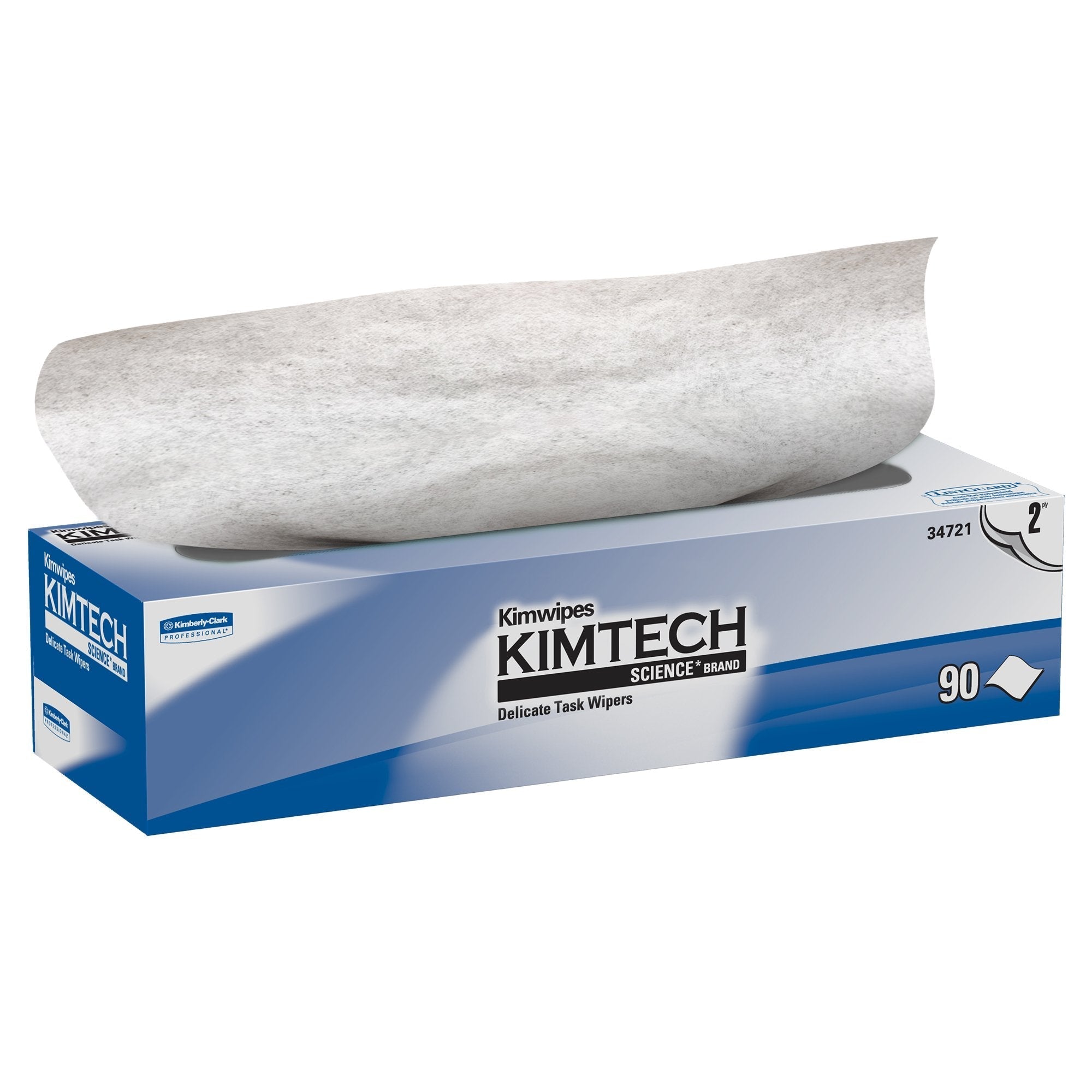 Toallitas para tareas delicadas Kimtech Science Kimwipes, papel de seda blanco ligero, no estéril, de 2 capas, desechables, 14-7/10 x 16-3/5 pulgadas