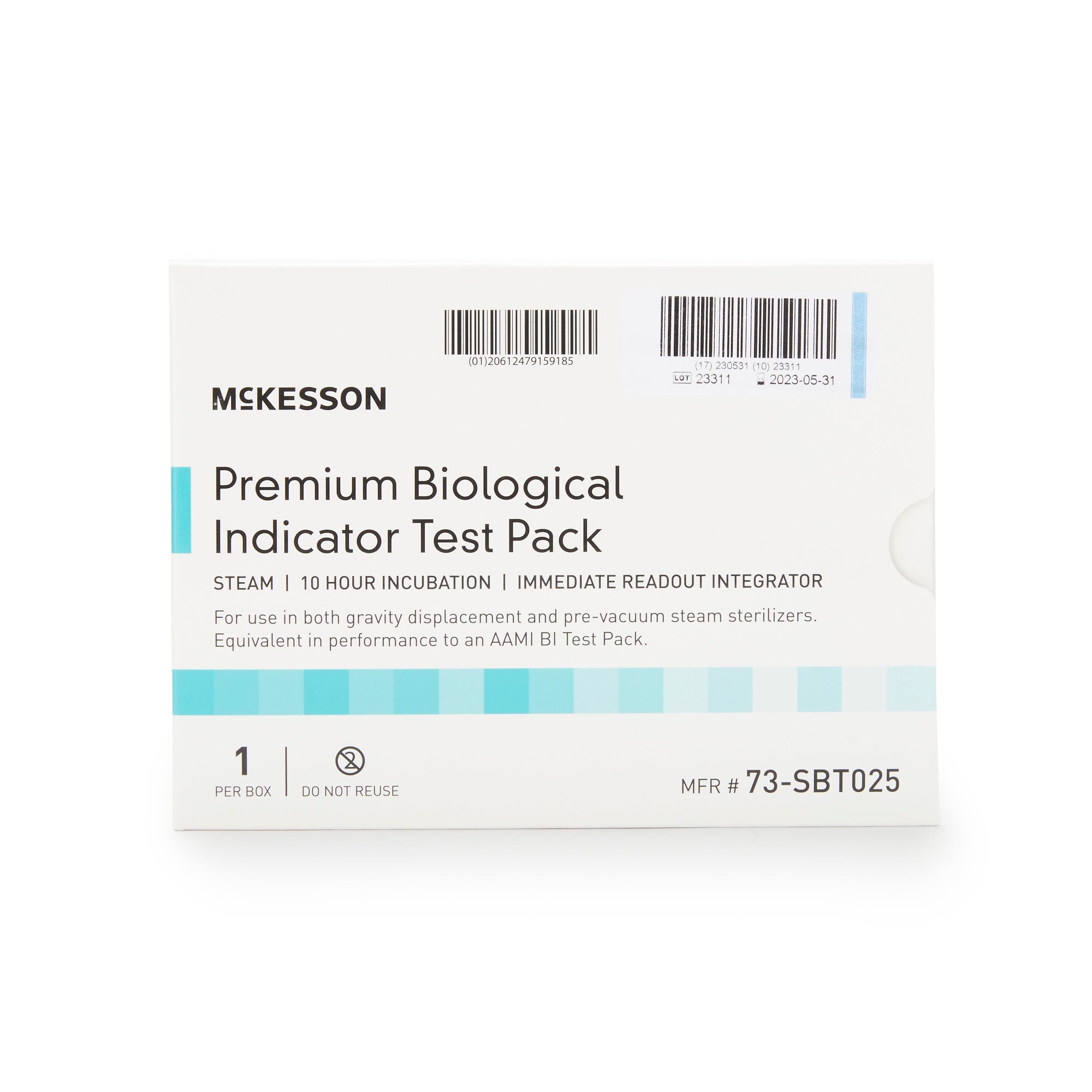 McKesson Sterilization Biological Indicator Pack Steam, Packaging Type- Case