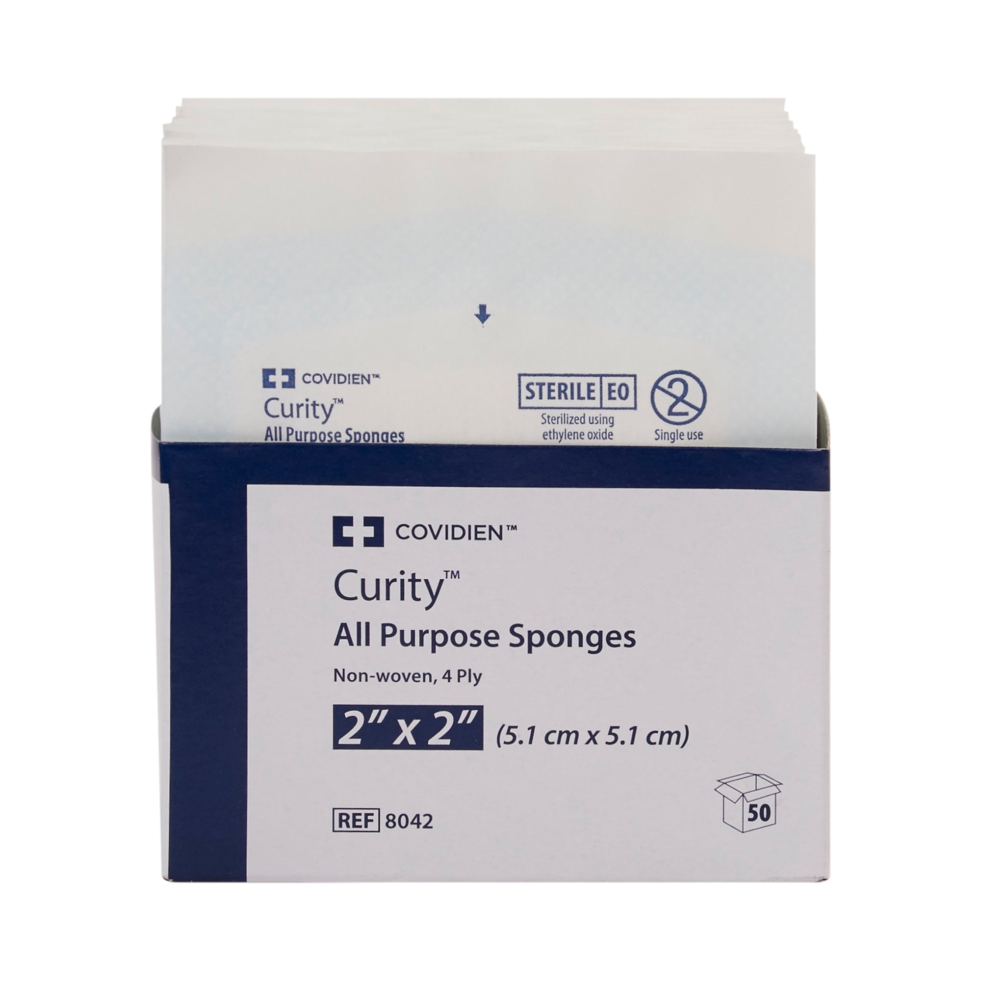 Nonwoven Sponge Curity 2 X 2 Inch 4-Ply Sterile 2 per Pack, Packaging Type- Case