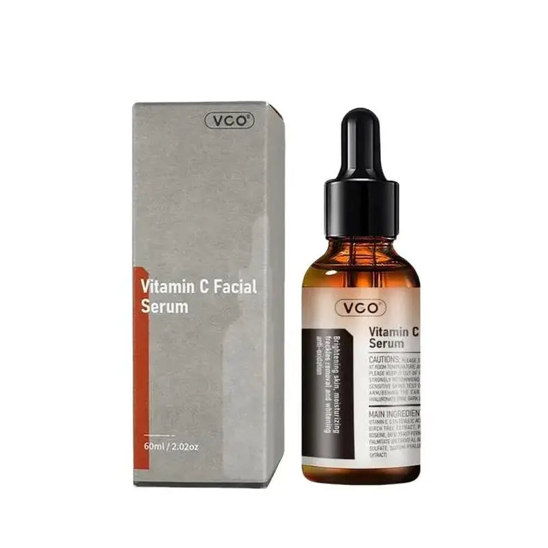 VGO Vitamin C Serum Essence,30Ml/60Ml Comfort Skincare Face Serum,Gentle Organic Facial Serum Vitamin E Cream A Daily Cleanser B3 Cleanser Daily Facial Serum Pack Skin Repair Cleansing