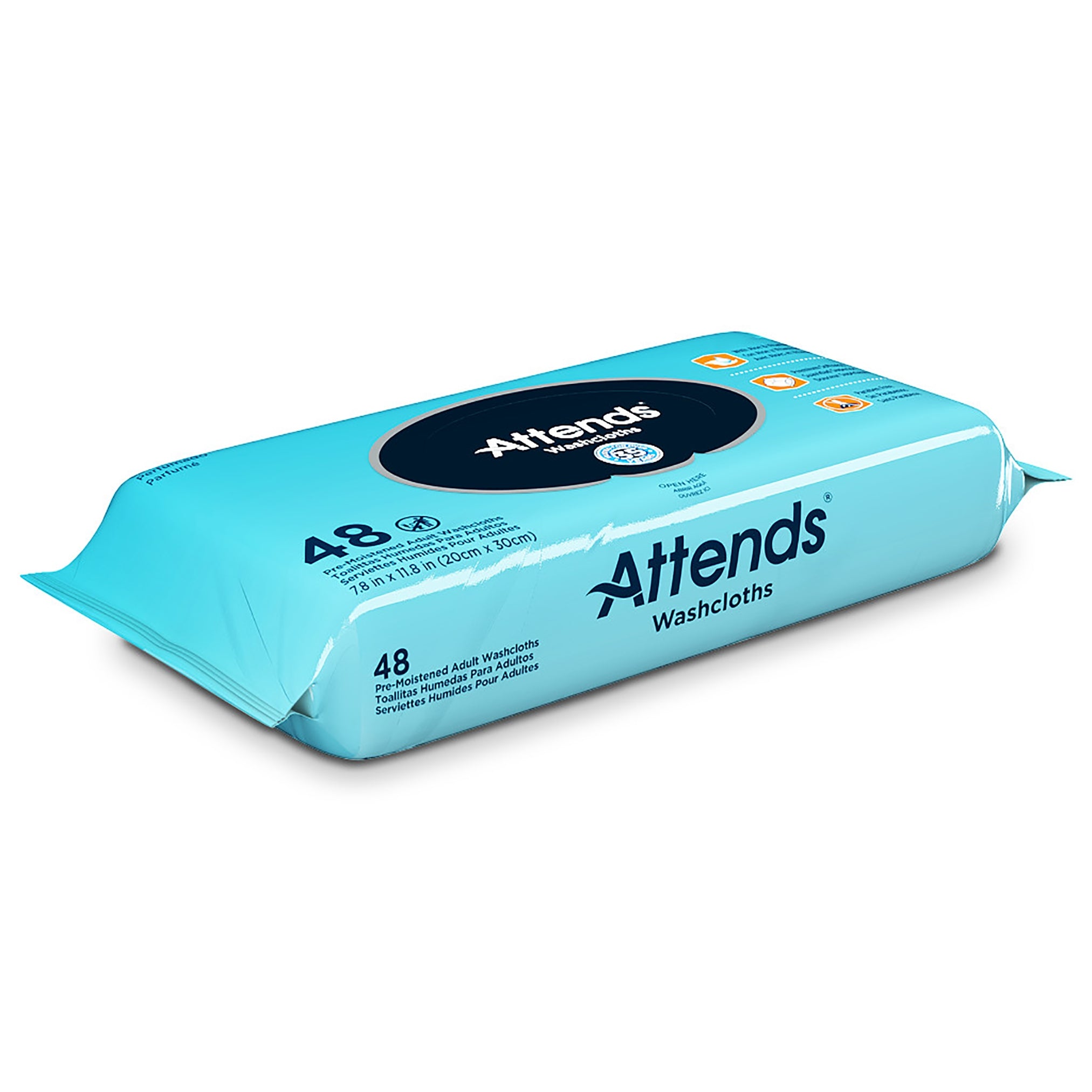 Personal Cleansing Wipe Attends Soft Pack Scented 48 Count, Packaging Type- Case
