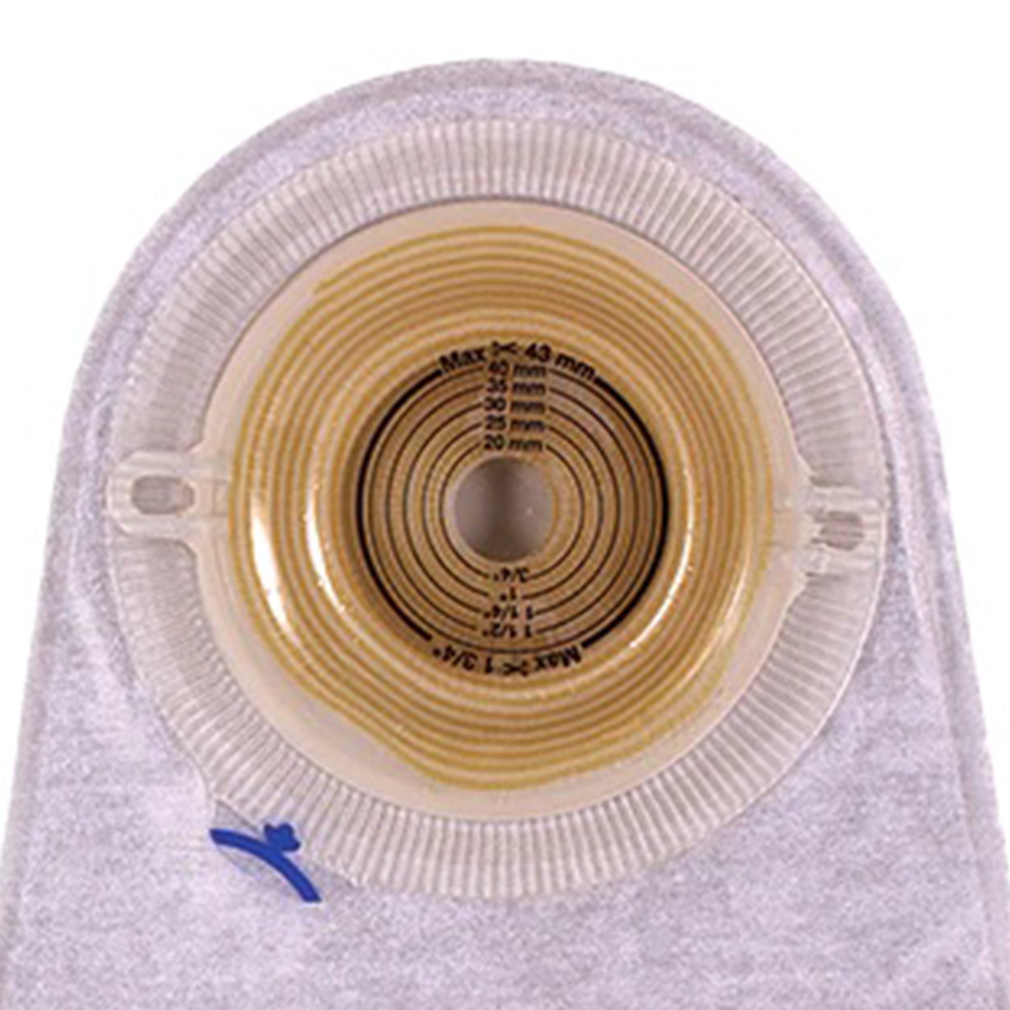 Urostomy Pouch Assura One-Piece System 10-3/4 Inch Length Convex, Pre-Cut 7/8 Inch Stoma Drainable | 10/Box