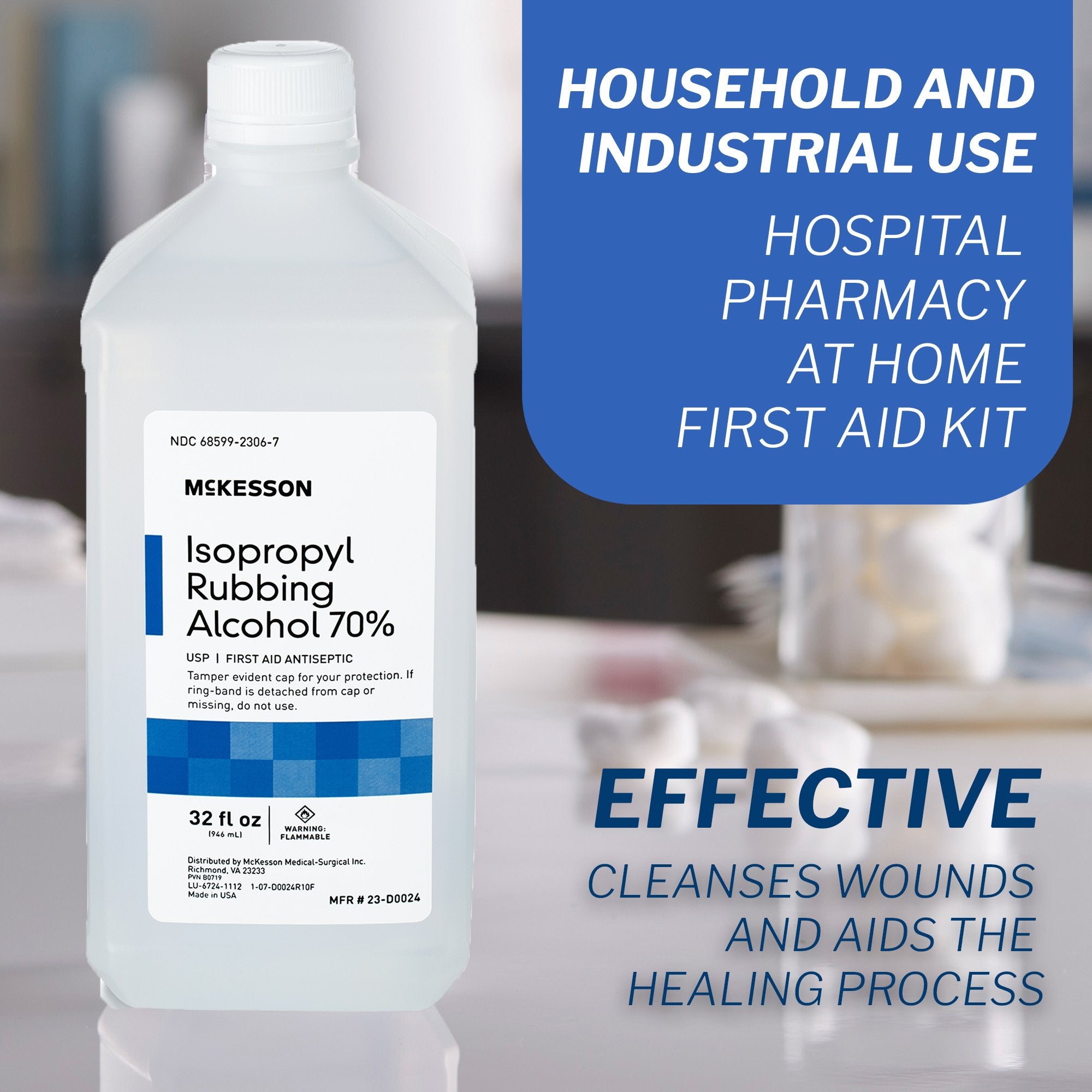Antiseptic McKesson Brand Topical Liquid 32 oz. Bottle, Packaging Type- Case