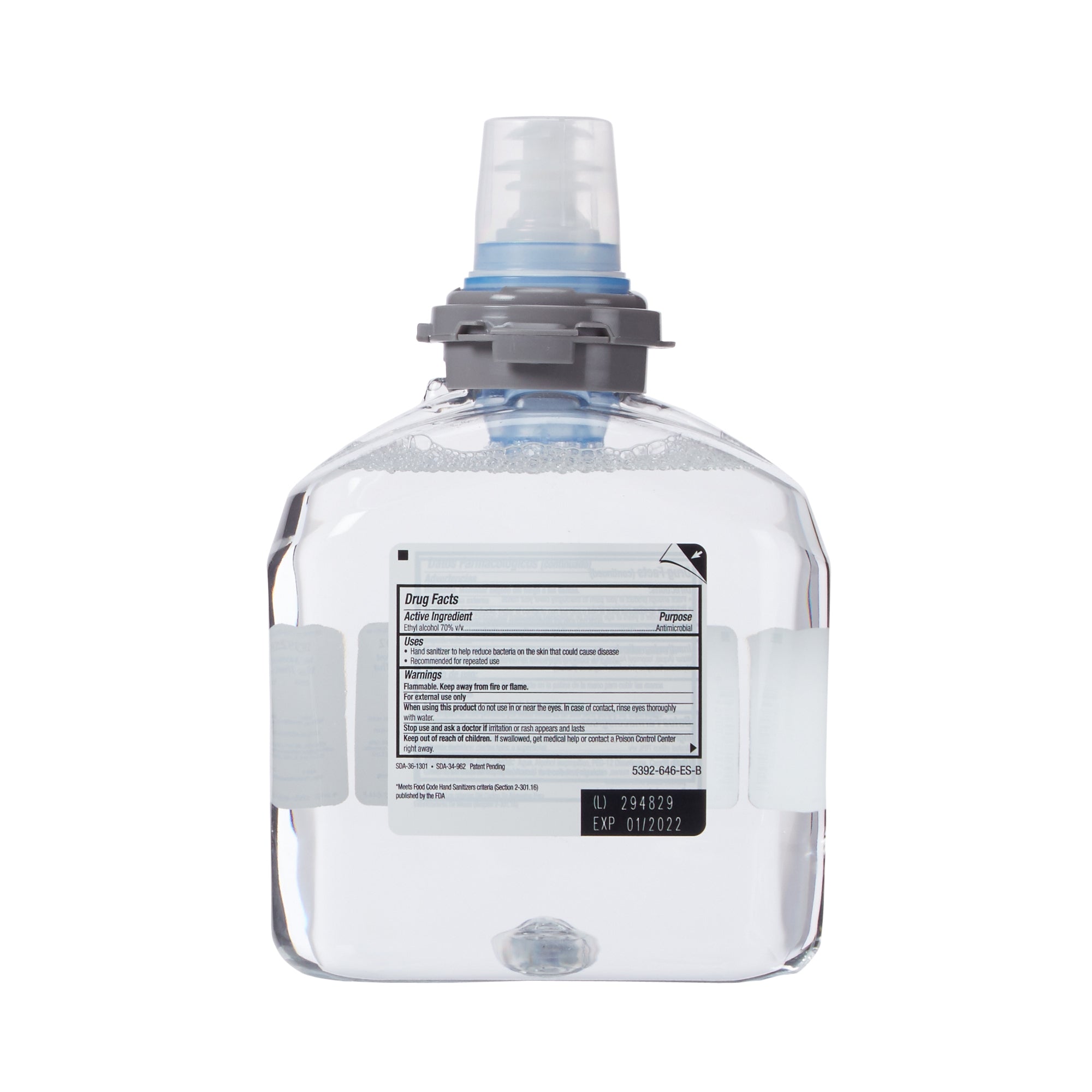 Hand Sanitizer Purell Advanced 1,200 mL Ethyl Alcohol Foaming Dispenser Refill Bottle, Packaging Type- Each