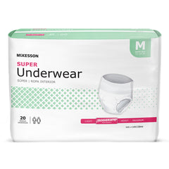 McKesson Super Absorbent Underwear – Moderate Absorbency, Small–X-Large Medium · Case of 80