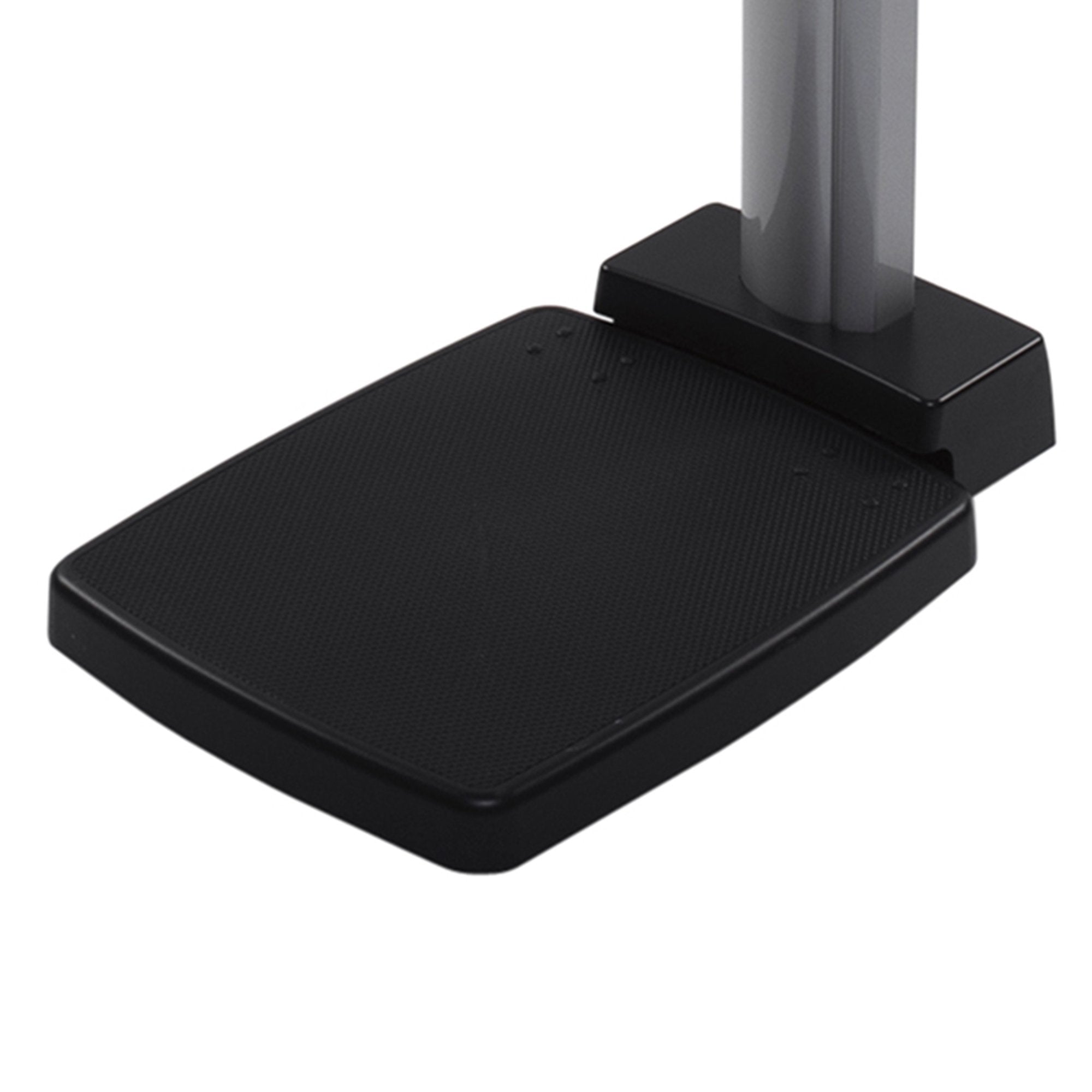 Column Scale with Height Rod Health O Meter Digital Display 660 lbs. / 300 kg Capacity Black / Gray AC Adapter / Battery Operated