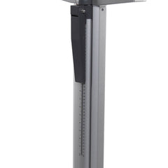 Column Scale with Height Rod Health O Meter Digital Display 660 lbs. / 300 kg Capacity Black / Gray AC Adapter / Battery Operated