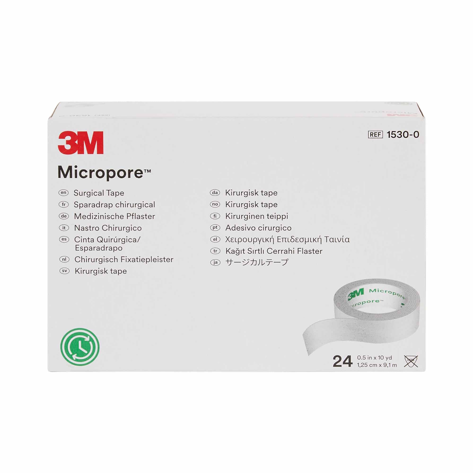 Medical Tape 3M Micropore White 1/2 Inch X 10 Yard Paper NonSterile, Packaging Type- Case