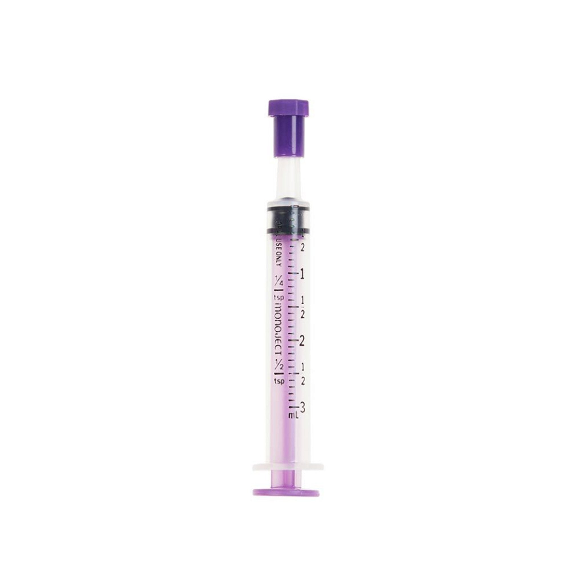 Oral Medication Syringe Monoject 3 mL Oral Tip Without Safety