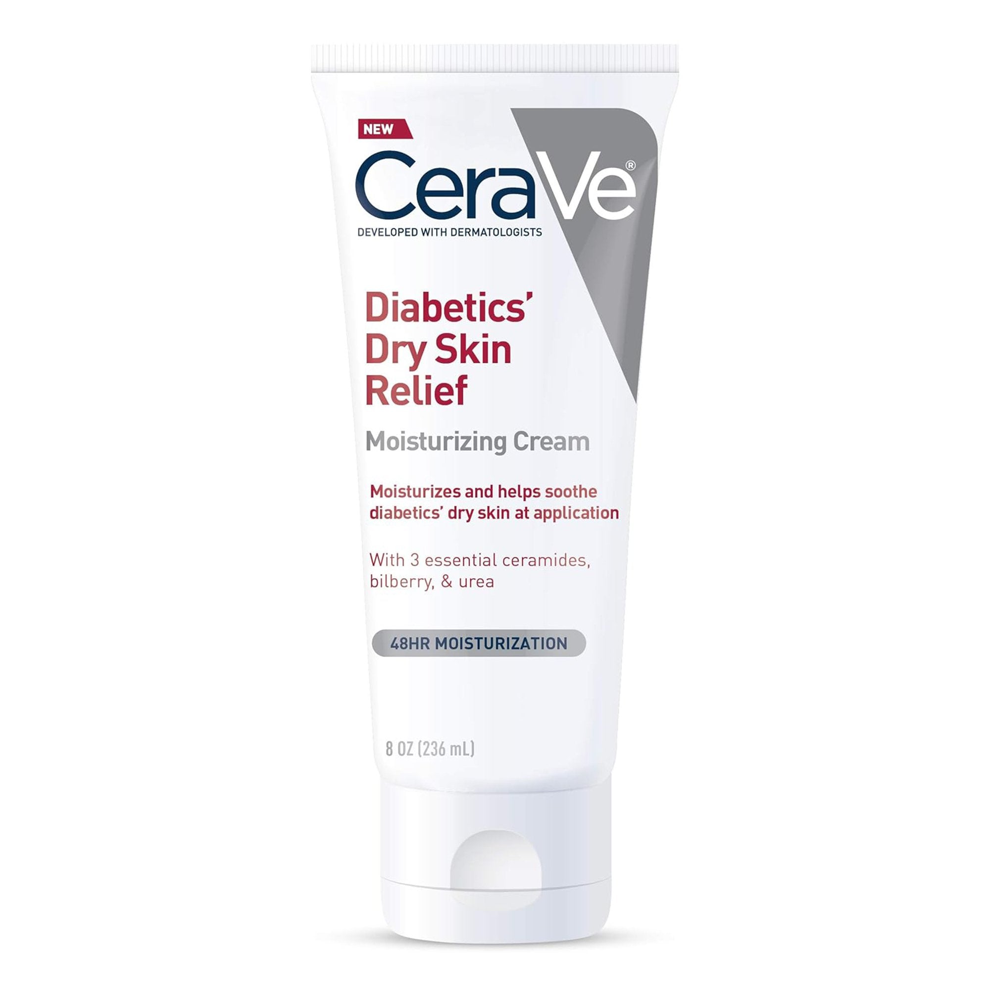 Hand and Body Moisturizer CeraVe Diabetics' Dry Skin Relief 8 oz. Tube Unscented Cream