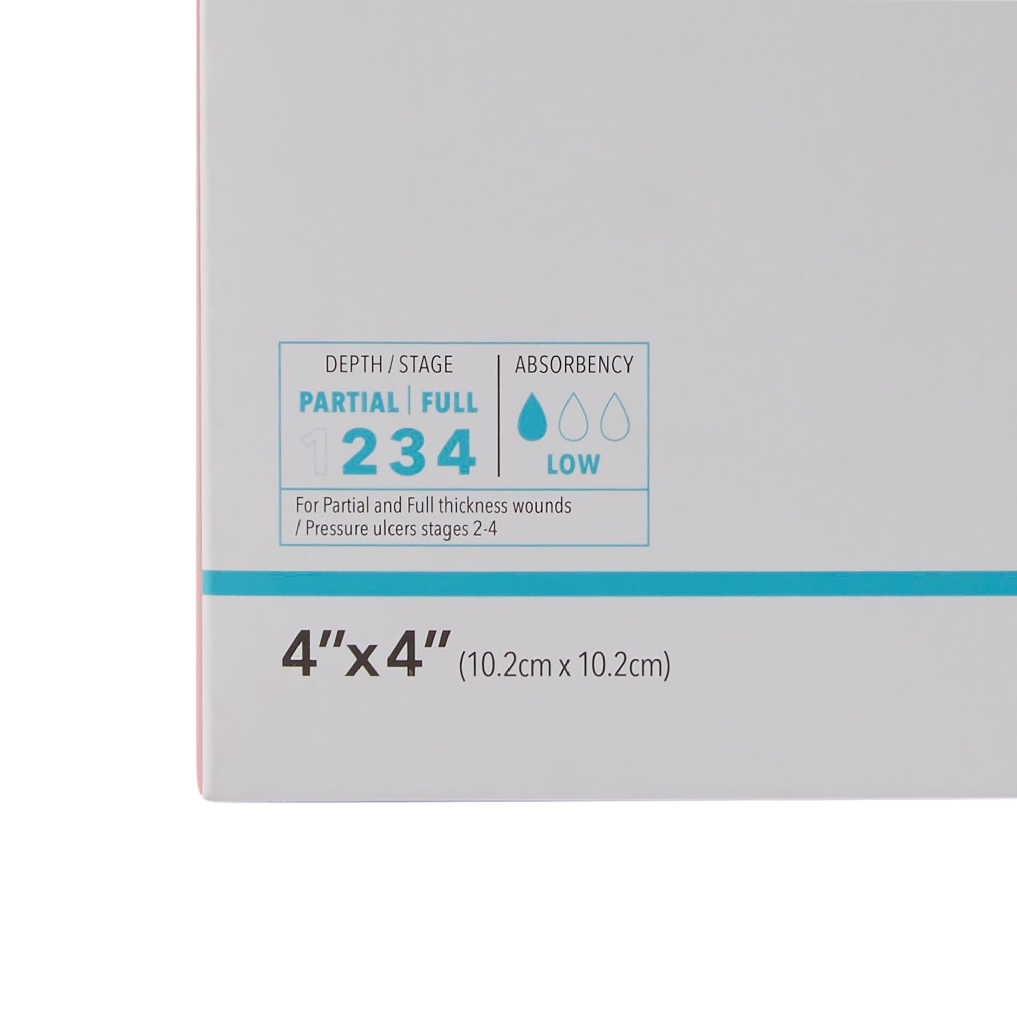 Thin Hydrocolloid Dressing DermaFilm Film Backing 4 X 4 Inch Square Hydrocolloid / Film (10/BX), Packaging Type- Box