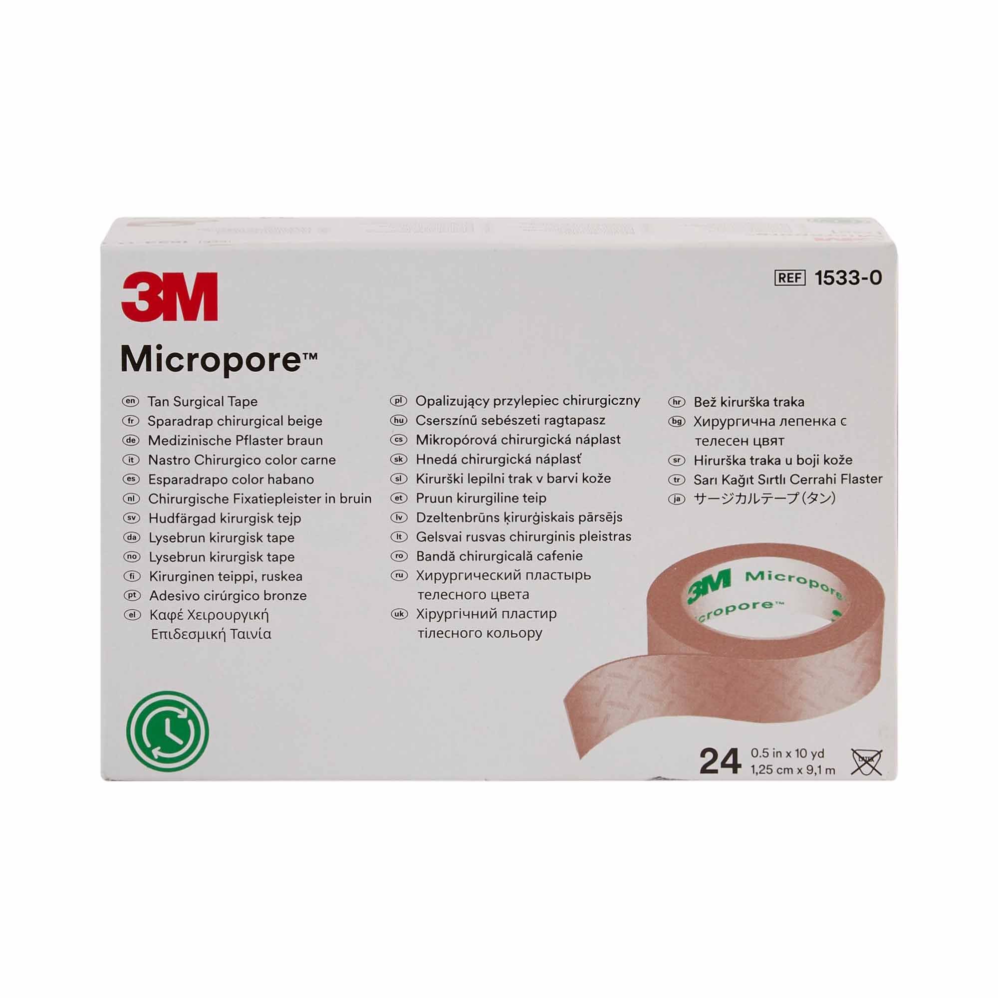 Medical Tape 3M Micropore Tan 1/2 Inch X 10 Yard Paper NonSterile,Packaging Type- Box