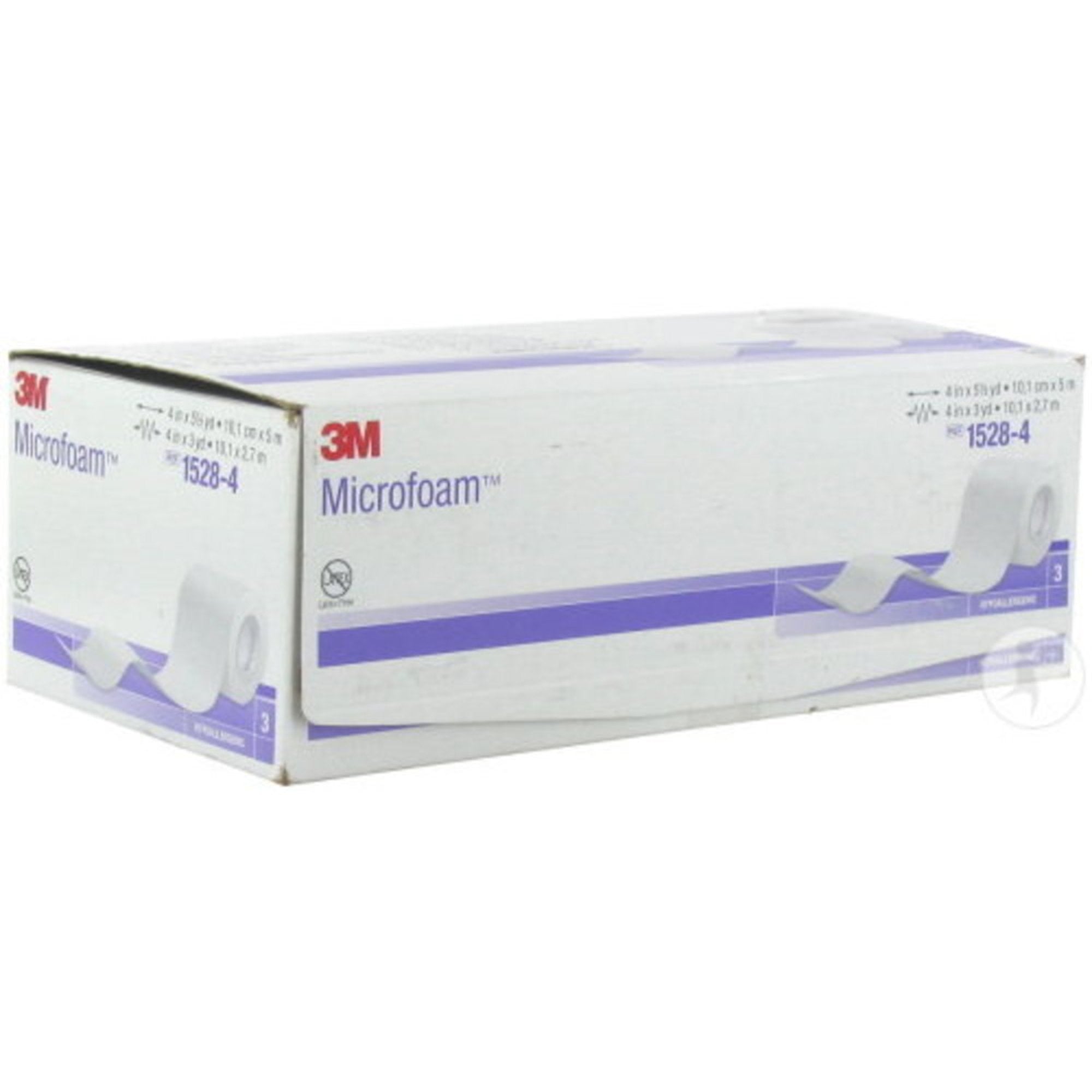 Medical Tape 3M Microfoam White 4 Inch X 5-1/2 Yard Elastic / Foam NonSterile, Packaging Type- Box
