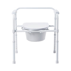 McKesson 3-in-1 Commode Chair Steel Frame 350 lbs Capacity - 13-1/2 Inch | 350lbs · Case of 4