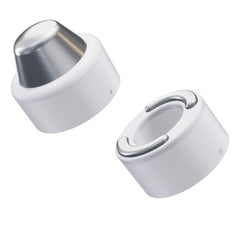 Hand Held Face Massager & Cleanser Attachment TheraFace Hot and Cold Rings White 1 Hot Ring, 1 Cold Ring, Travel Pouch