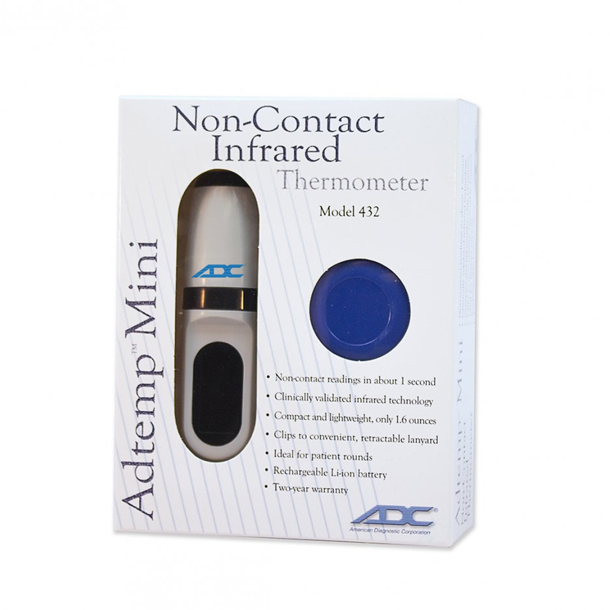 Non Contact Skin Surface Thermometer Adtemp Infrared Skin Probe Handheld
