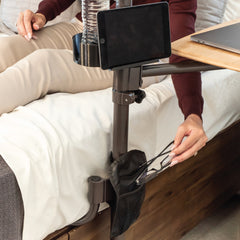 EZ Swivel Overbed Table - Adjustable, Versatile Design for Easy Use in Bed or Chair | Perfect for Meals, Reading, and Work | Sturdy and Stylish