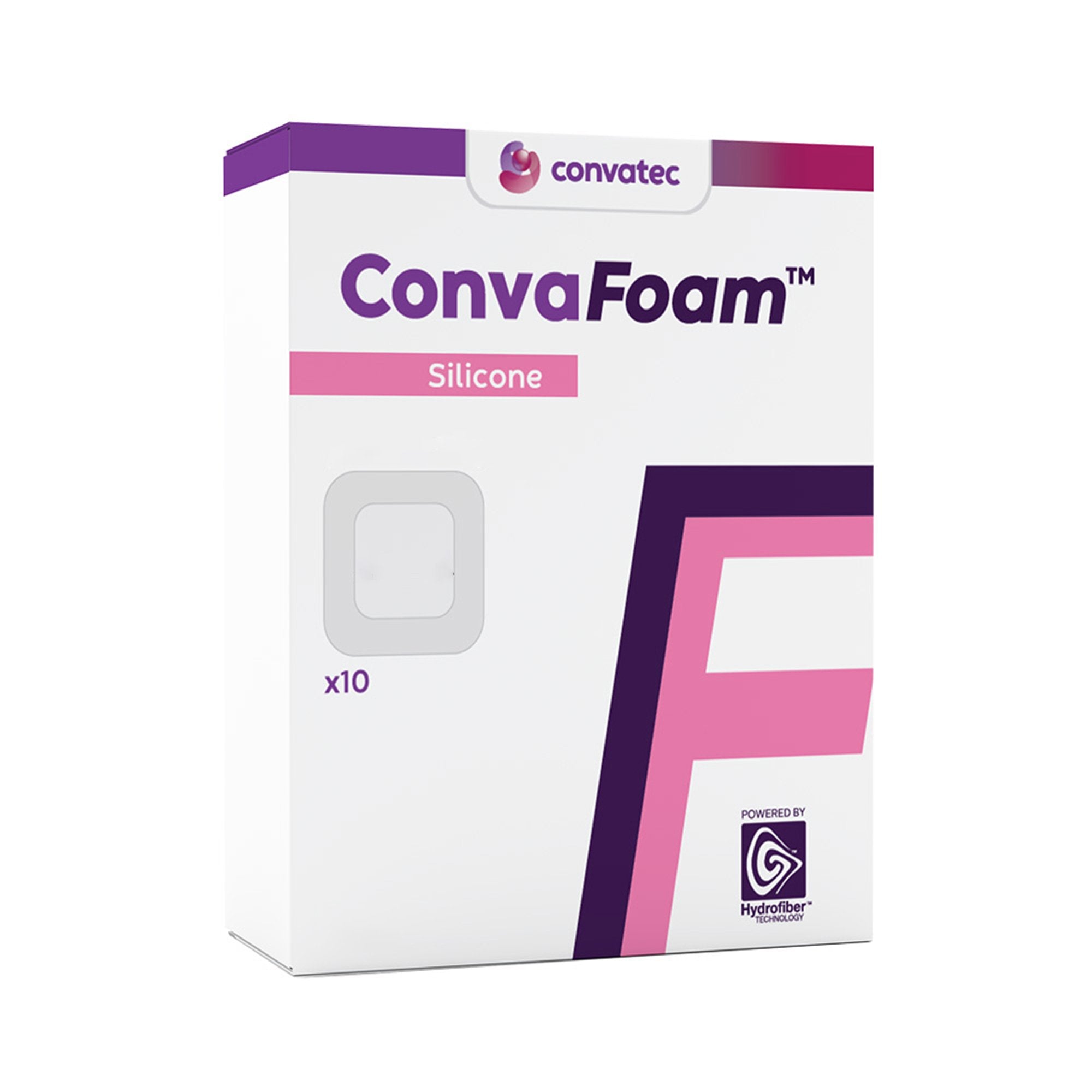 Foam Dressing ConvaFoam Silicone 6 X 6 Inch With Border Film Backing Silicone Adhesive Square Sterile