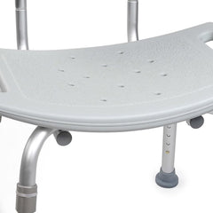 Bath Bench McKesson Without Arms Aluminum Frame Removable Backrest 19-1/4 Inch Seat Width 300 lbs. Weight Capacity, Packaging Type- Case