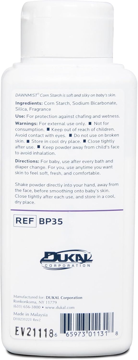 baby powder dawnmist 4 oz scented shaker bottle aloe vitamin e packaging type case