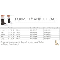 Ankle Brace with Figure 8 Ossur FormFit Medium Lace-Up / Figure-8 Strap Foot,Packaging Type- Each