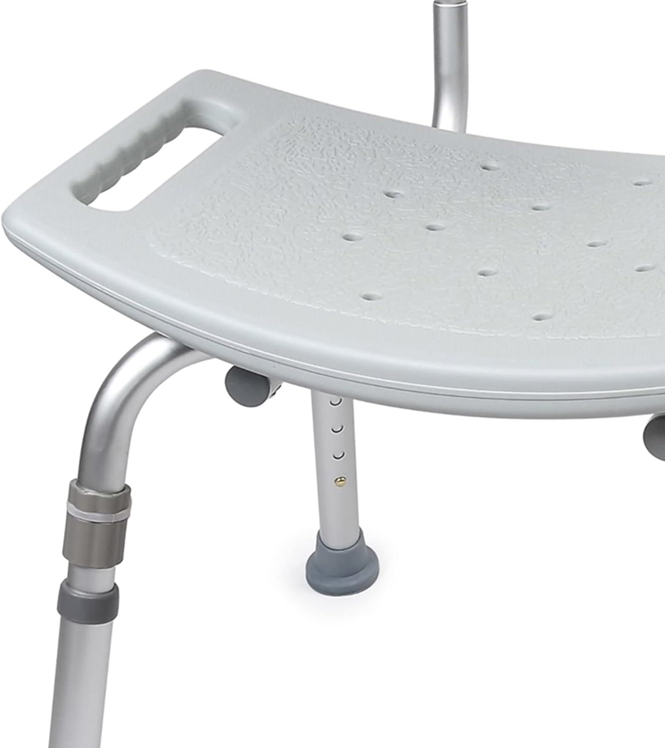 Bath Bench McKesson Without Arms Aluminum Frame Removable Backrest 19-1/4 Inch Seat Width 300 lbs. Weight Capacity