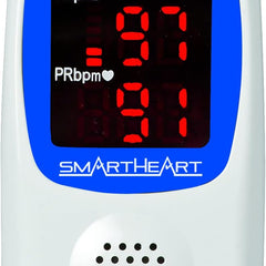 SmartHeart Talking Pulse Oximeter | Audible Result Announcement | Blood Oxygen Saturation | Complete System Monitor Lanyard and Batteries | Portable Spot-Check Monitoring
