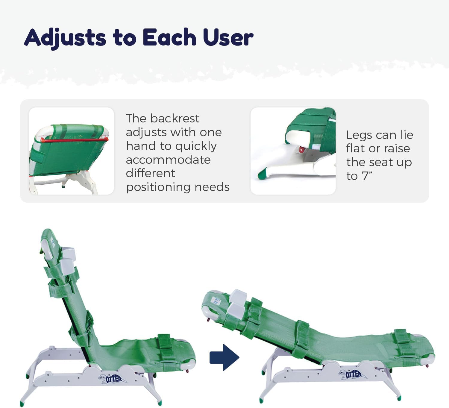 otter bath chair large