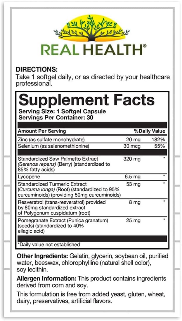 real health prostate complete 30 softgels