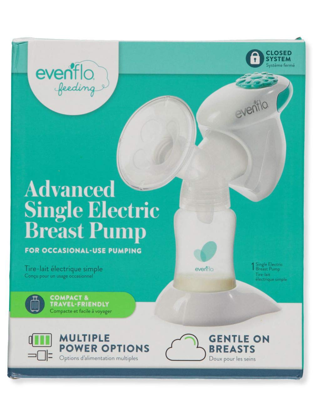 evenflo advanced breast pump single electric