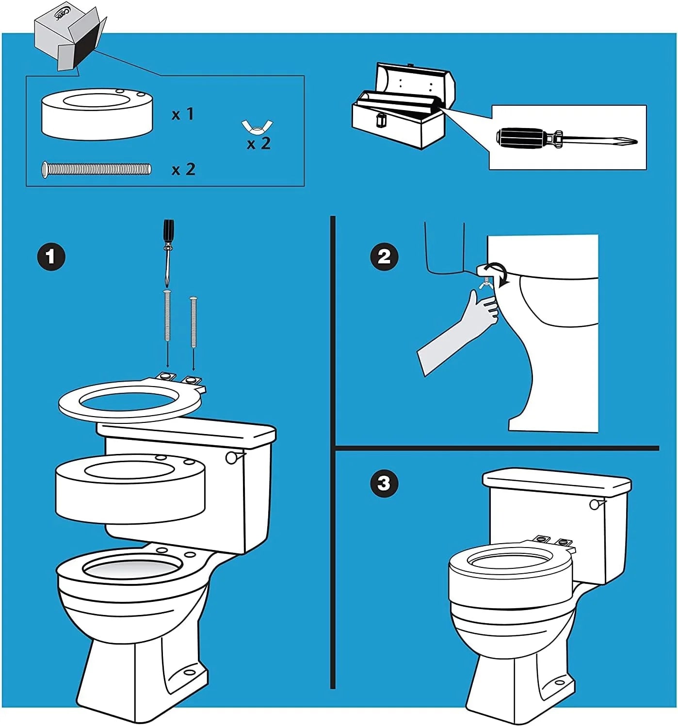 Carex Toilet Seat Elevator - Standard