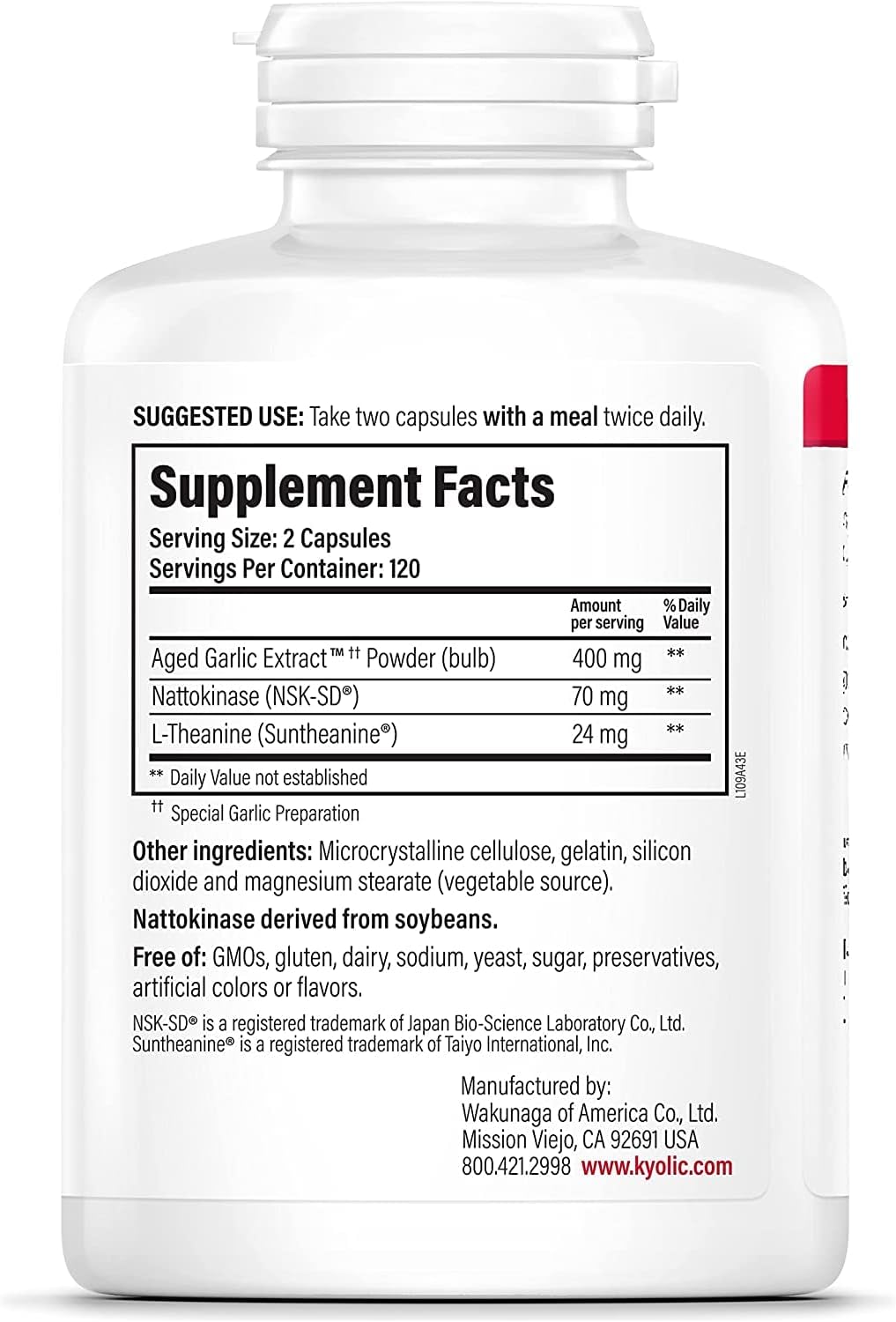 Kyolic Lbs.109 Kyolic Formula - 240 Capsules