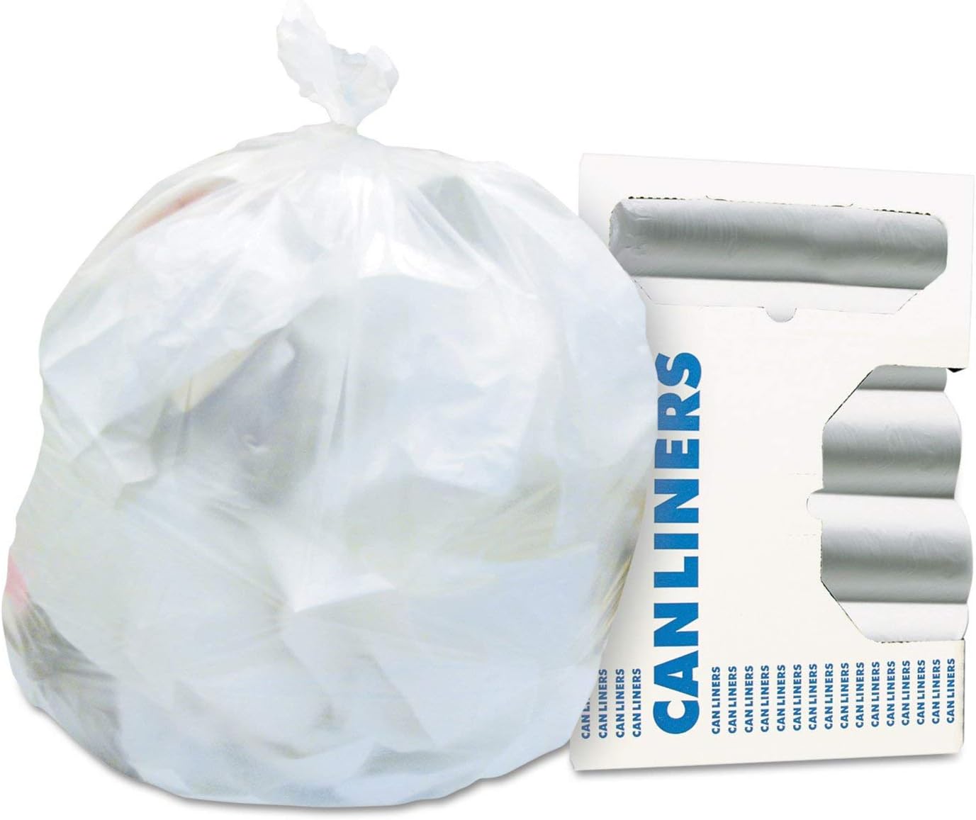 Trash Bag Heritage 56 gal. Natural HDPE 16 Mic. 43 X 48 Inch Star Seal Bottom Coreless Roll, Packaging Type- Case