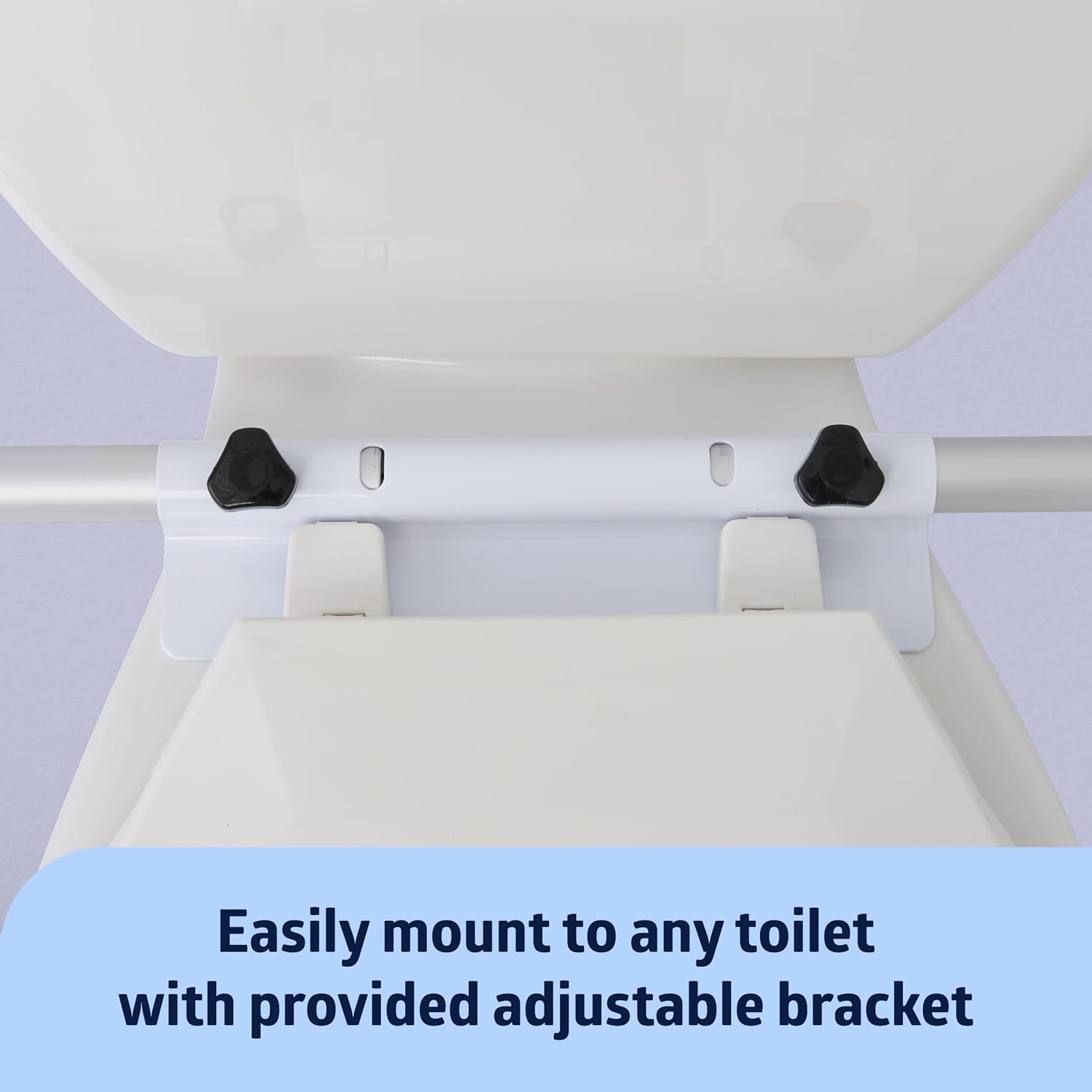 Comfort grip toilet safety rail