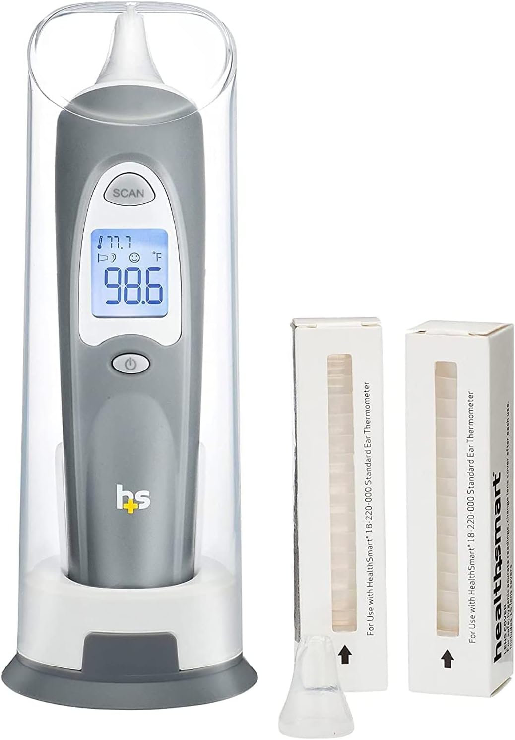 Tympanic Ear Thermometer HealthSmart Ear Probe Handheld,Packaging Type- Each