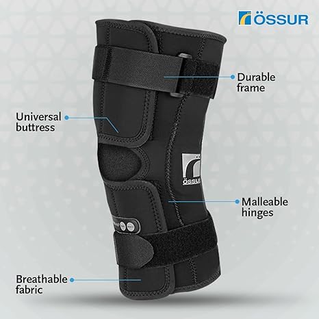 Knee Brace Ossur Rebound X-Large D-Ring / Hook and Loop Strap Closure 20-1/2 to 22-1/2 Inch Thigh Circumference Short Length Left or Right Knee, Packaging Type- Each