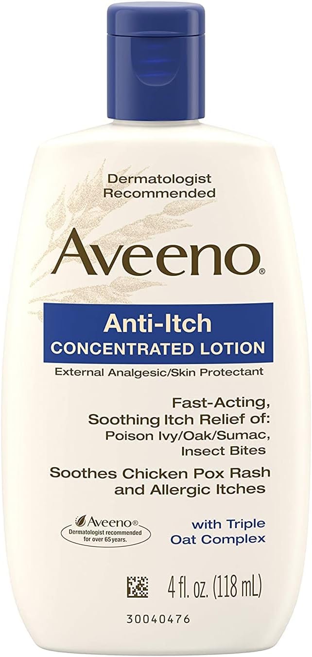 Itch Relief Aveeno Anti-Itch 3% Strength Lotion 4 oz. Bottle,Packaging Type- Each