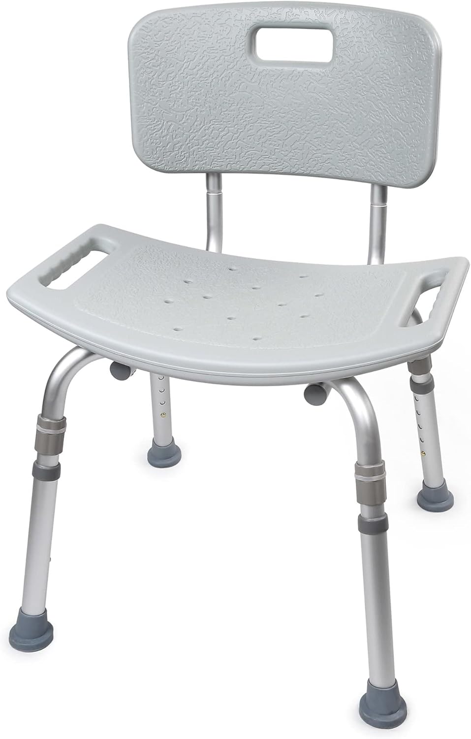 Bath Bench McKesson Without Arms Aluminum Frame Removable Backrest 19-1/4 Inch Seat Width 300 lbs. Weight Capacity