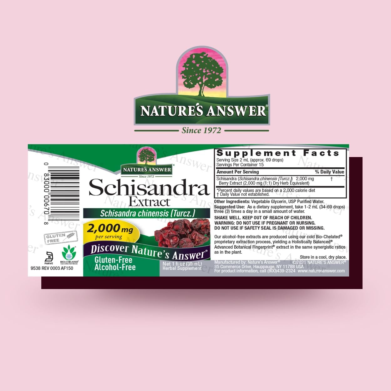 Nature's Answer - Schisandra Berry Alcohol Free - 1 Fl Oz