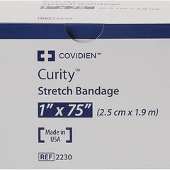 Curity Conforming Bandage – White Cotton/Polyester 1-Ply Sterile Roll, 1 in × 75 in (Single Roll) | HCPCS A6448