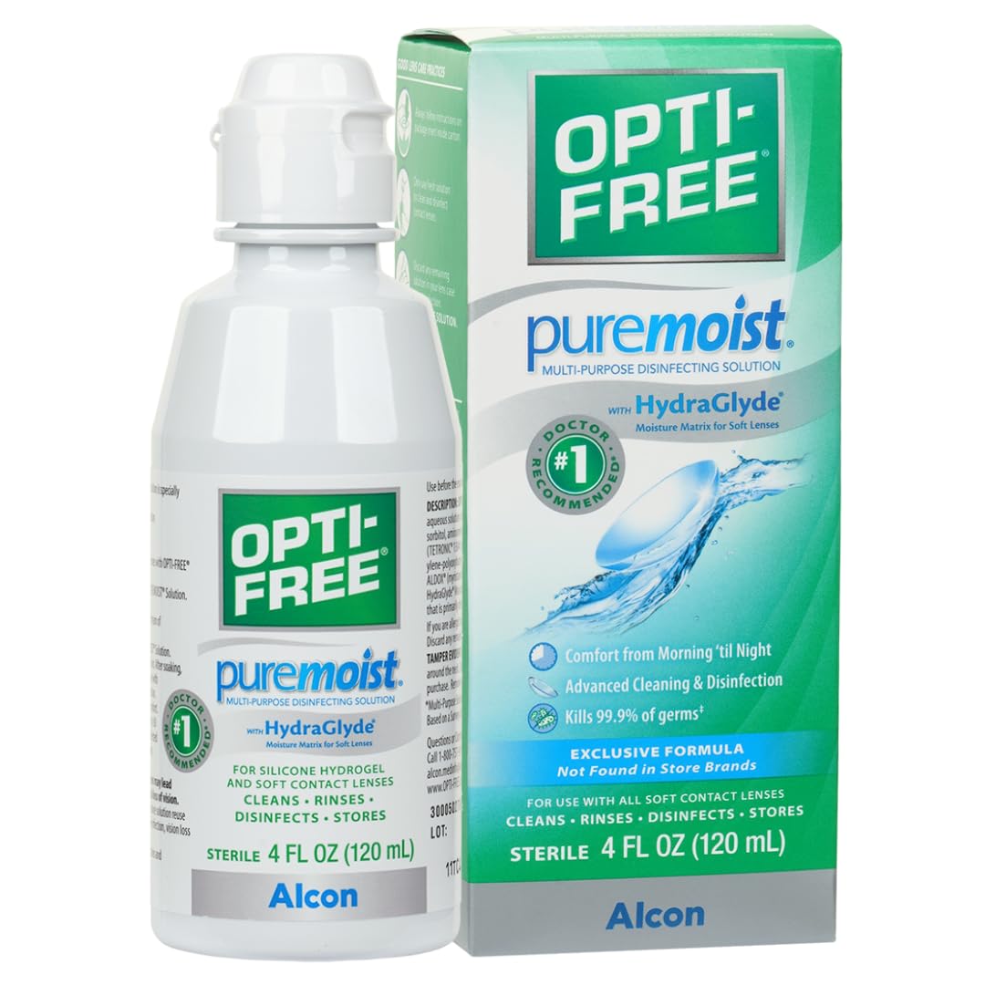 Contact Lens Solution Opti-Free Pure Moist 4 oz. Solution,Packaging Type- Each