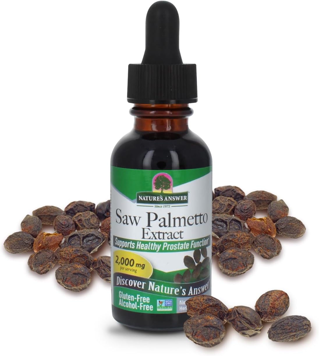 natures answer saw palmetto berry alcohol free 1 fl oz