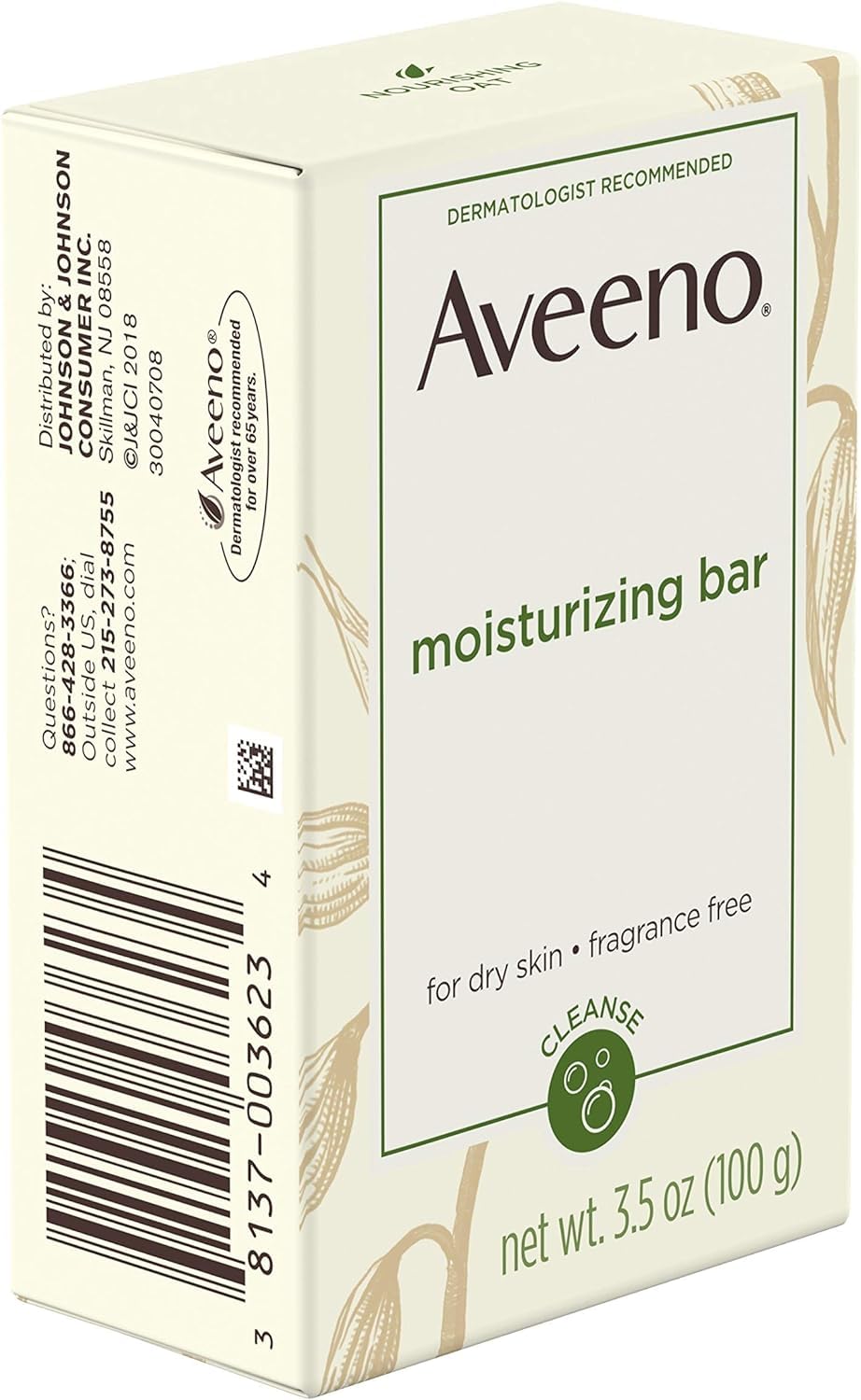Soap Aveeno Bar 3.5 oz. Individually Wrapped Unscented, Pack of 12