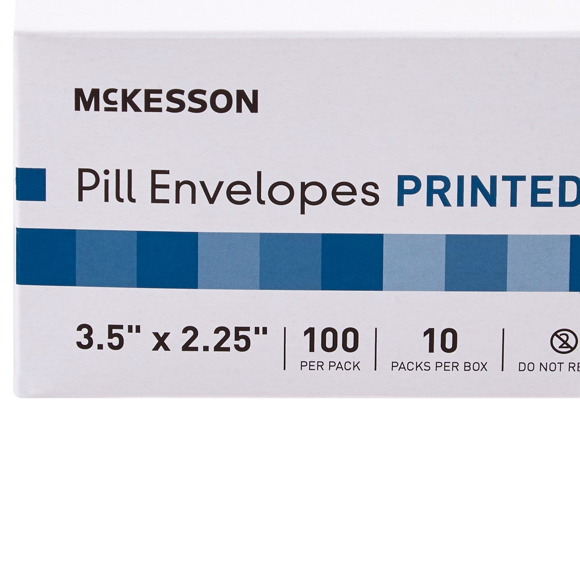 Medication Envelope McKesson White 2-1/4 X 3-1/2 Inch, Packaging Type- Box