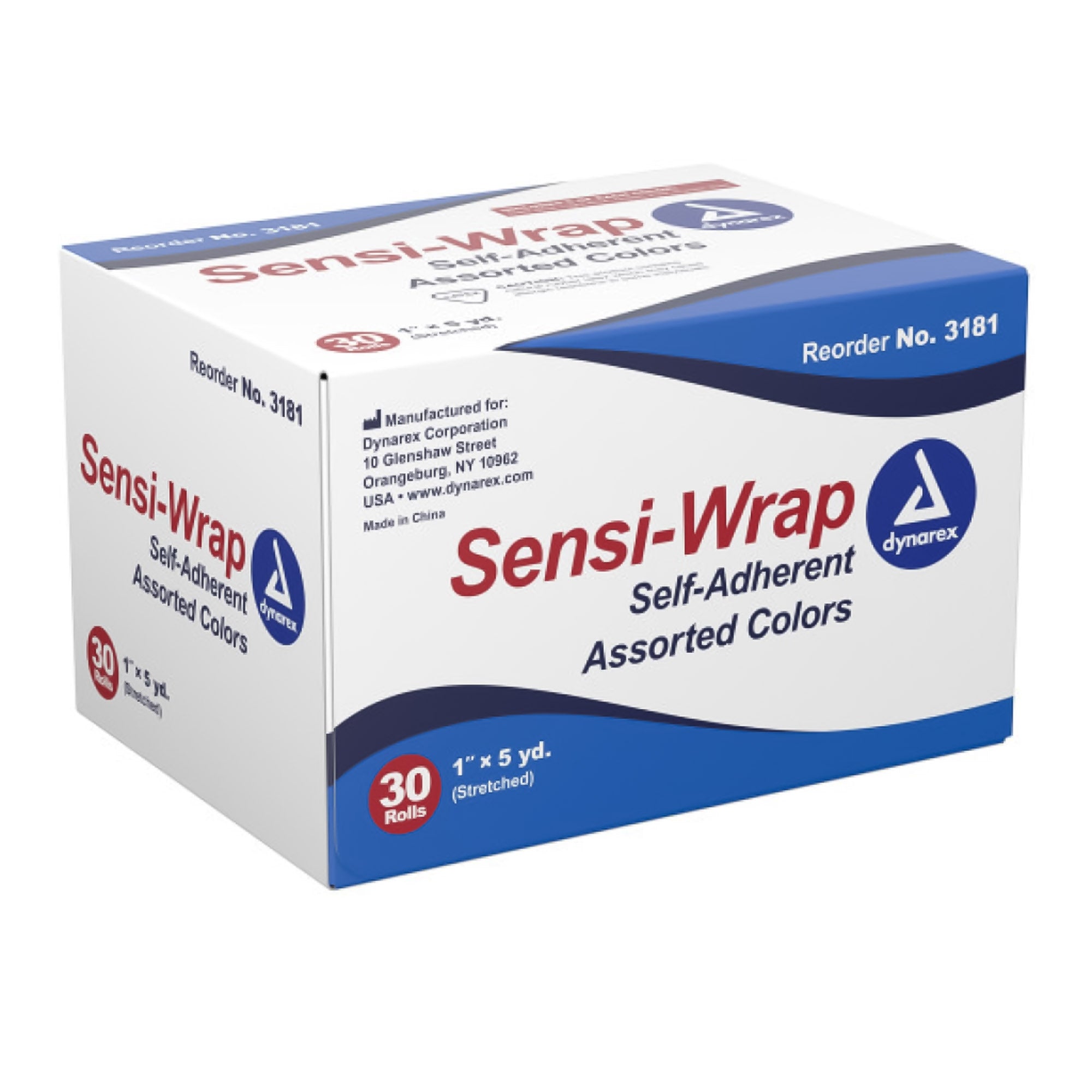 Cohesive Bandage Sensi-Wrap 1 Inch X 5 Yard Self-Adherent Closure Red / Green / Purple / Dark Blue / Pink / Light Blue NonSterile Standard Compression, Packaging Type- Case