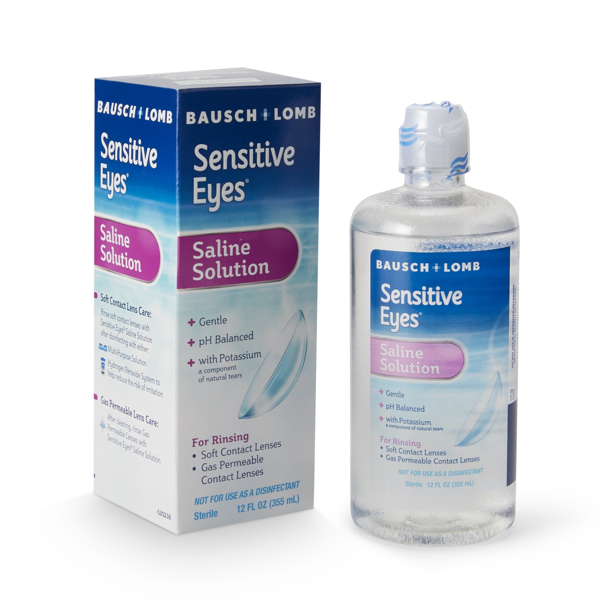Contact Lens Solution Sensitive Eyes Plus 12 oz. Solution