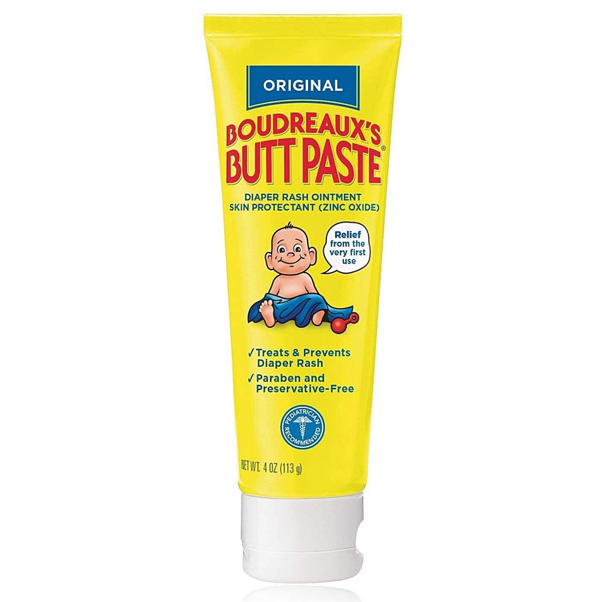 Diaper Rash Treatment Boudreaux's Butt Paste 4 oz. Tube Scented Cream,Packaging Type- Each