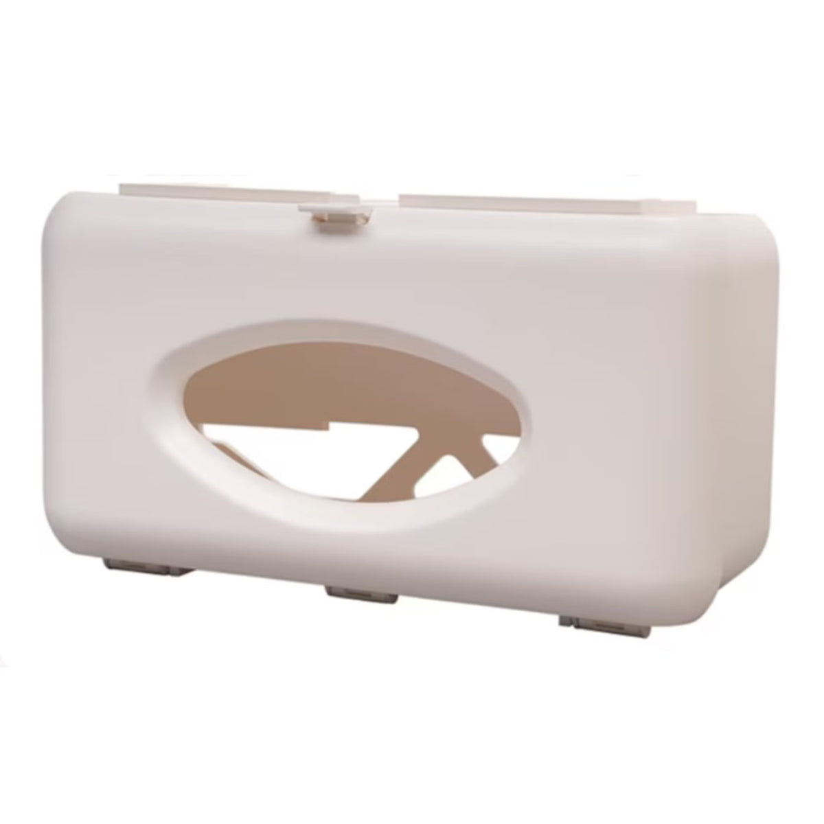 BD Horizontal Mounted Glove Box Holder – Ivory Plastic 1-Box Capacity, 4-1/4 x 7 x 12 Inch Default Title