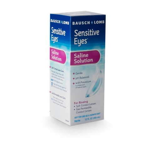 Contact Lens Solution Sensitive Eyes Plus 12 oz. Solution,Packaging Type- Each