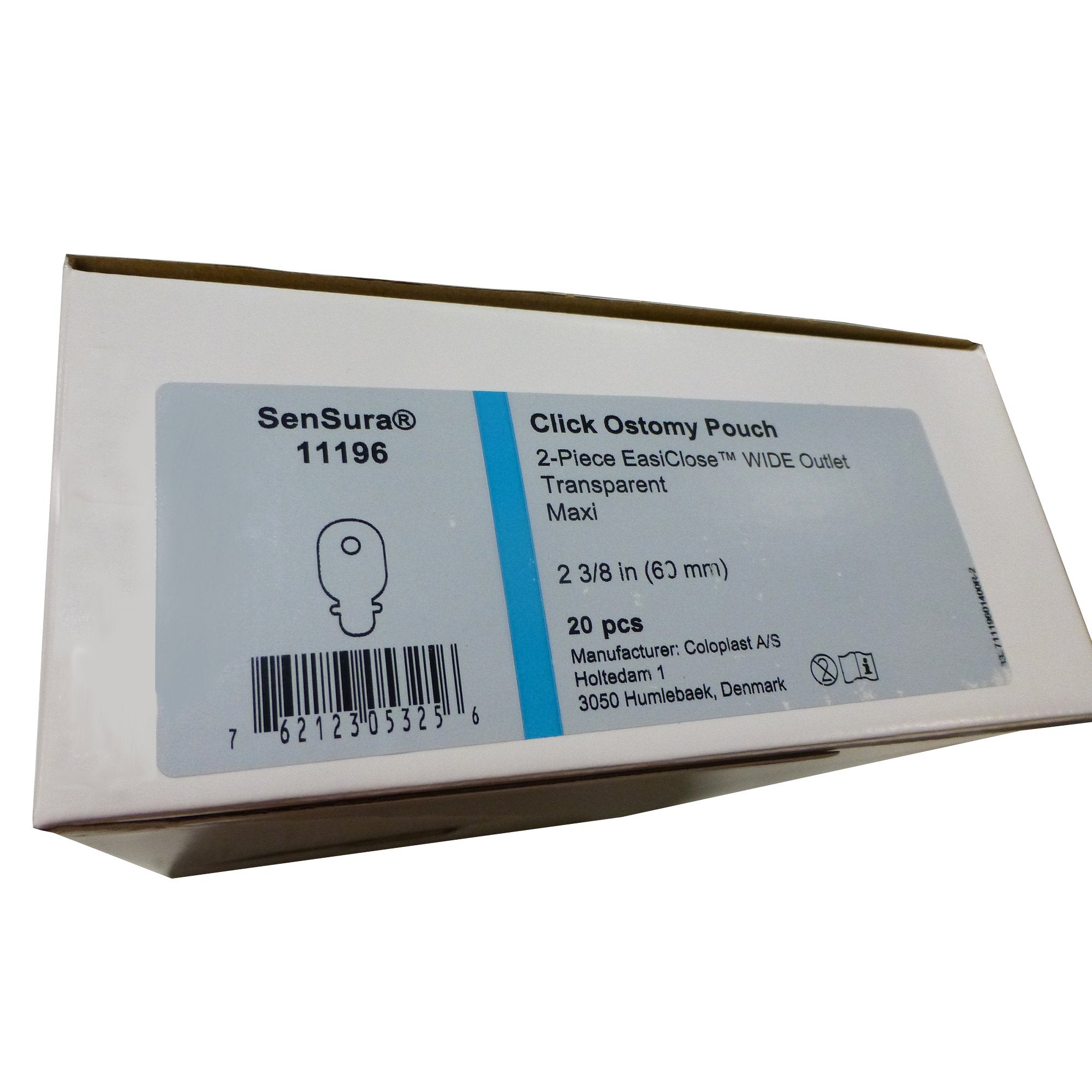 Ostomy Pouch SenSura Click Wide Two-Piece System 11-1/2 Inch Length, Maxi Drainable,Packaging Type- Box